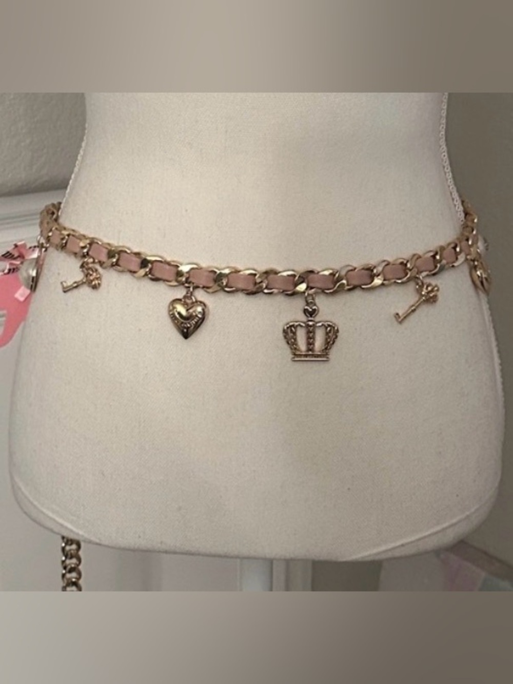 Juicy Couture Gold  Belts with charms NEW